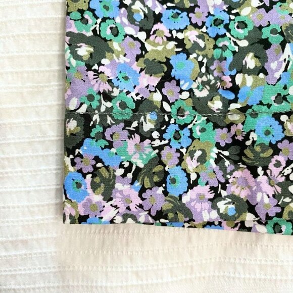 NWT FRANK AND OAK THE PRINTED LOOSE DRESS IN LILAC BLUE COLORS - XS - Picture 11 of 12